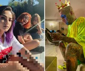 شکرگزاری "تتلو" بخاطر داشتن دوست دختراش؛ شیطونی لب استخر! +ویدیو