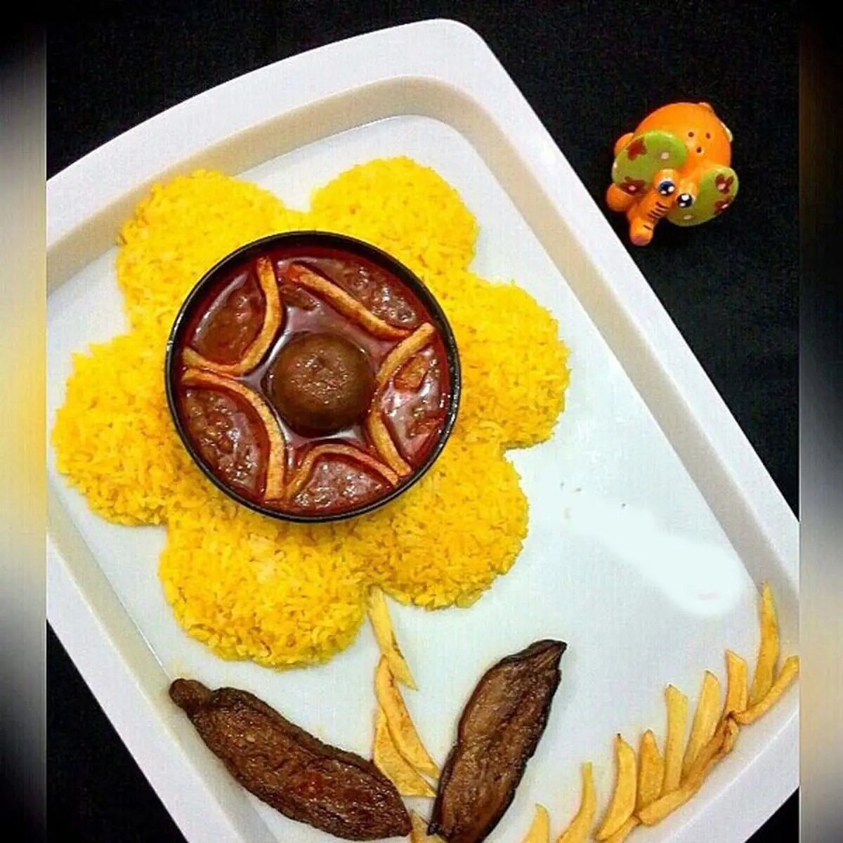 تزیین خورش قیمه