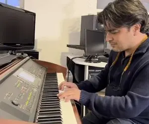 آواز احساسی/خلق شاهکار با پیانو نوازی سامان احتشامی همراهی تنبک بینظیره