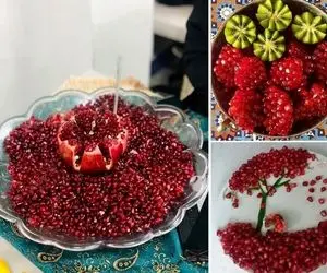 (ویدئو) تزئین انار برای شب یلدا؛ انار های شب چله رو سه سوته بدون دخالت دست دان کنید
