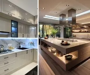 انواع سبک کابینت مد 2025 برای منازلی با آشپزخانه بینهایت زیبا؛ ظاهر اشرافی با جنس ناب