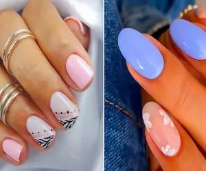 ناخن های پاستیلی ترند بهار 2025/ ناخن هایی به قشنگی ابرهای بهاری و شکوفه های صورتی