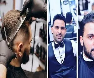 بهترین آرایشگاه مردانه تهران؛ ماساژ حرفه ای سر و گردن بعد از اصلاحشون گوشت میشه به تن