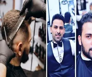 بهترین آرایشگاه مردانه تهران؛ ماساژ حرفه ای سر و گردن بعد از اصلاحشون گوشت میشه به تن