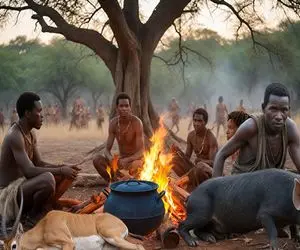 کباب موش صحرایی؛ بربرهای برهنه با چاقو موش صحرایی رو سر میبرن و خام میخورن  