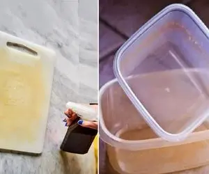 تمیز کردن ظروف پلاستیکی زرد شده / نصف پولاتو میدی پلاسکو بیخیال به خودت بیا سفید میشن