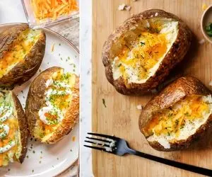 فِر نداری و دلت سیب زمینی تنوری مَشتی میخواد؟ با این دستور پخت تو ماکروفر کار و در بیار