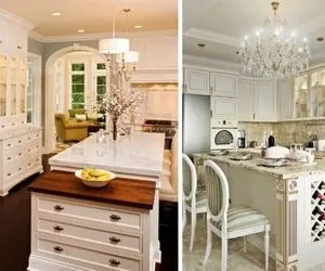 طراحی های کابینت نئوکلاسیک سفید / آشپزخانه ای لوکس با خاصیت دزدیدن نگاه هر بیننده ای