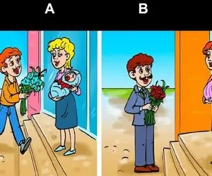 هوش تصویری؛ اگه زدی رو دست هرچی تیزهوشه بگو کدوم از این زن و شوهر فقیرن؟