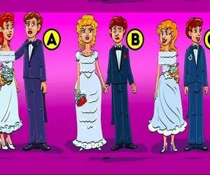 هوش تصویری؛ اگه فکرمیکنی هوش اَینشتَین رو داری زود بگو کدومشون زن و شوهر واقعی نیستن؟