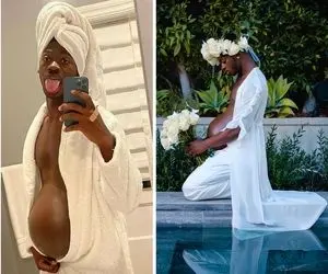 "لیل ناس اکس" رپر مشهور آمریکایی چگونه باردار و حامله شده؟+عکس