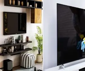 تمیز کردن نمایشگر و شیشه تلویزیون / جور دیگه پاکش کنی بعد از یه مدت صفحه اش سیاه میشه