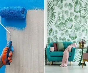 برای دیوار رنگ بهتره یا کاغذ دیواری؟ / سرسری انتخاب نکن پول رو دستت باد نکرده که