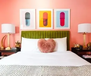 خاص ترین رنگ ها مناسب اتاق خواب بزرگسال؛ (سفید الملرا؛ سبز کِنبانک‌؛ خاکی اینوک‌ شاک)