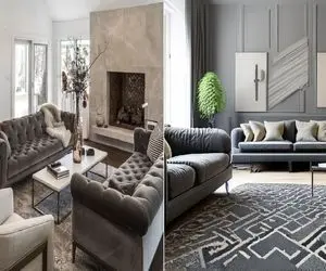 فرش ست با مبل طوسی چه رنگی است؟/ لپ خودتو بکش بابت انتخاب این رنگ چون فضا باهاش مدرنه