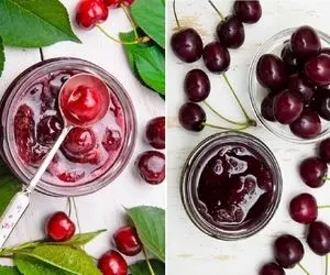 طرز تهیه مربای گیلاس خوش رنگ و لعاب مجلسی؛ همراه با ترفند جلوگیری از شکرک زدن