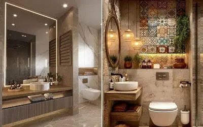 ایده های چیدمان به روز دستشویی؛ سبک و سلیقه ی اروپایی ها رو در کنار آمریکایی ها ببینید