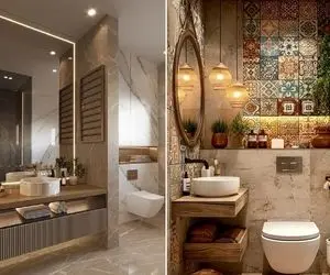 ایده های چیدمان به روز دستشویی؛ سبک و سلیقه ی اروپایی ها رو در کنار آمریکایی ها ببینید