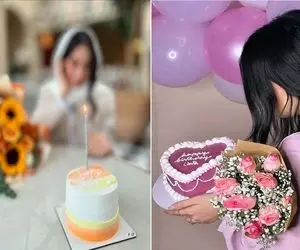 ژست های دلبرونه و دخترونه برای عکس تولد با کیک و گل؛ مخصوص دخترای ملوس و ناز نازی