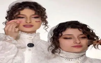 سارا و نیکا فرقانی عروس شدن؛ میکاپ جذاب دخترای نقی تو دنیای واقعی با چهره فول تغییر