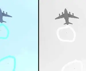 (ویدیو) مرگ دلخراش چند نفر بر اثر سقوط از هواپیما در حال پرواز در کابل!