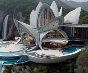 معماری خلاقانه؛ ایلان ماسک قراره یه خونه بسازه هم نماش هم وسایلش شکل گل نیلوفر