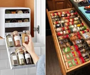 نظم دادن و چیدمان کابینت ادویه ها / در چند گام ساده شیک و اصولی طبقه بندی میشن حظ کنی