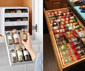 نظم دادن و چیدمان کابینت ادویه ها / در چند گام ساده شیک و اصولی طبقه بندی میشن حظ کنی