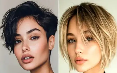 ایده های مدل موی کوتاه برای انواع فرم صورت گرد و کشیده؛ ترند اروپایی و مدرن