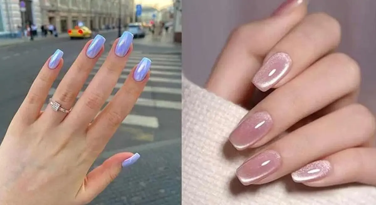 لاک ناخن طراحی کلاسیک