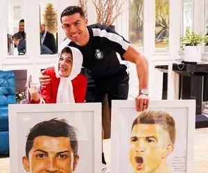 (عکس) لباس اصلی کریستیانو رونالدو را از فاطمه حمامی پس گرفتند؟