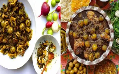 طرز تهیه خورشت گوجه‌ سبز با مرغ به سبک مجلسی شمالی‌ ها/ یک انتخاب خاص برای مهمانی‌