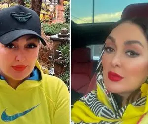 "الهام خانم" پورش سوار عجب تُپلی شده؛ شوهر جانِ پولدارت چرا نیس؟