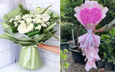 دسته گل های شیک و لاکچری؛ دخترایی که یه همچین گل هایی هدیه میگیرن واقعا بختشون بلنده