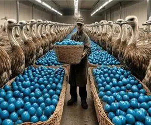 فرآوری شترمرغ؛ برای تولید محصول بهداشتی و گوشت شترمرغ تو سلاخخونه به استثمار میگیرنش