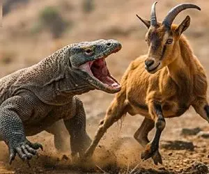 بدایع حیات وحش؛ کومودو مثل جاروبرقی میمونه هرچی پیدا کنه هورت میکشه تو حلقومش