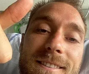 نخستین تصویر از اریکسن بعد از اتفاق تلخ