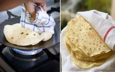 طرز تهیه نان لواش فوری در ماهیتابه / پخت نان بدون فر و به ساده ترین روش