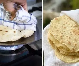 طرز تهیه نان لواش فوری در ماهیتابه / پخت نان بدون فر و به ساده ترین روش