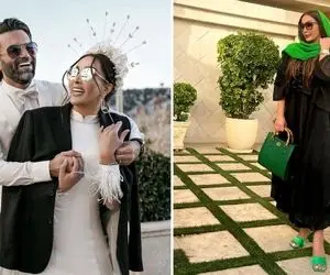 تریپ صورتی جوندار زن علیرضا نیکبخت تو مهمونی؛ فیلترم انقدر لبارو توپی نمیکنه!