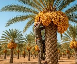 کشاورزی نوین؛ کشاورزای مصری هسته رطب کاشتن نخلش یه میلیون تن محصول میده