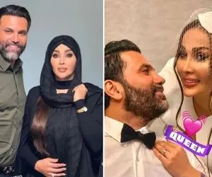 وقتی زنِ علیرضا نیکبخت شاهانه اسکارف دور میزنه؛ آقاشم تبلیغاتی کرد با پاشنه های تیزش!