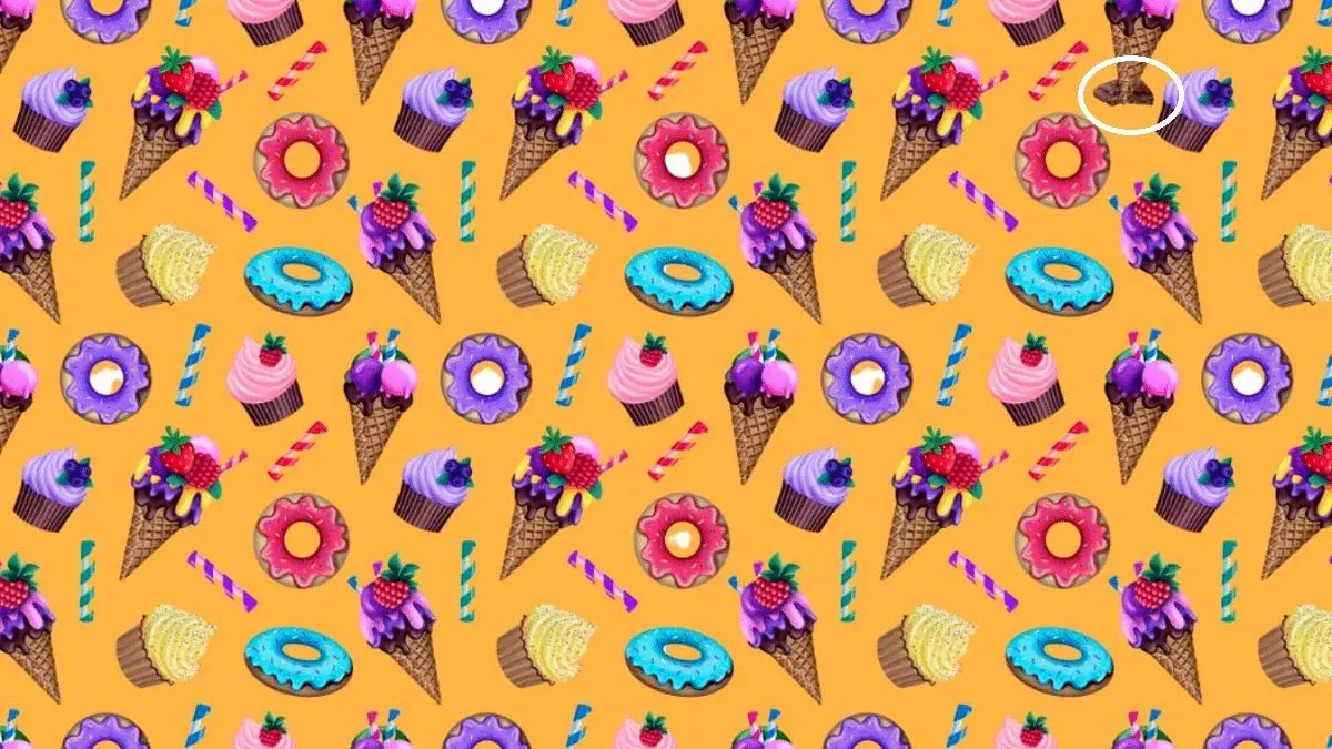 پاسخ-تست-بینایی-یافتن-شکلات-میان-بستنی-ها