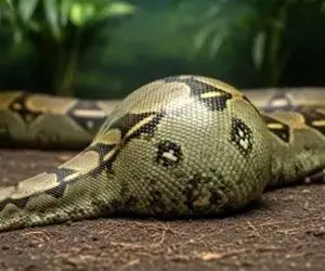 مستند حیات وحش؛ گربه درسته رفت ته مار پیتون