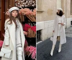 با پالتو سفید چی بپوشیم که شیک به نظر برسیم؟ / ملکه ی برفی خودتی فروزن اداتو درمیاره