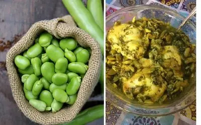 طرز تهیه خوراک باقالی سبز با مرغ / بهترین دستور برای طبخ یه غذای سریع و عالی