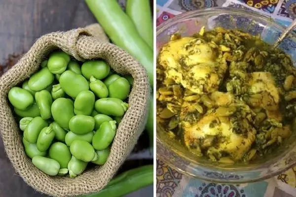 طرز تهیه خوراک باقالی سبز با مرغ / بهترین دستور برای طبخ یه غذای سریع و عالی