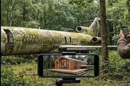 معماری خلاقانه؛ داخل هواپیمای قراضه و اسقاطی رو بازسازی کرد شد خونه ی رویاها