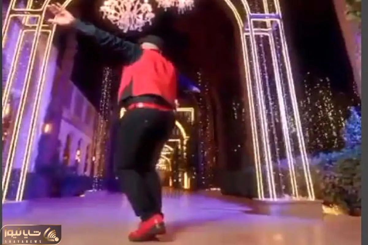 آواز محلی؛ حرکات موزون لرزشی مرد شاپو قرمز با کفش جیگری با آهنگ بندری  مو دلوم تنگته