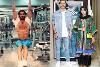 کمر خیلی باریک رحیم نجار تو باشگاه حین تمرین؛ کاربرا به نوید پورفرج ژیلت پیشنهاد دادن